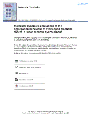 Molecular dynamics simulations of the aggregation behaviour of overlapped graphene sheets in linear aliphatic hydrocarbons.pdf