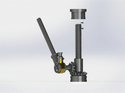 千斤顶三维装配体及零部件【三维SolidWorks】.zip