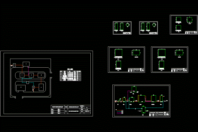 屠宰废水处理工艺流程CAD图.dwg