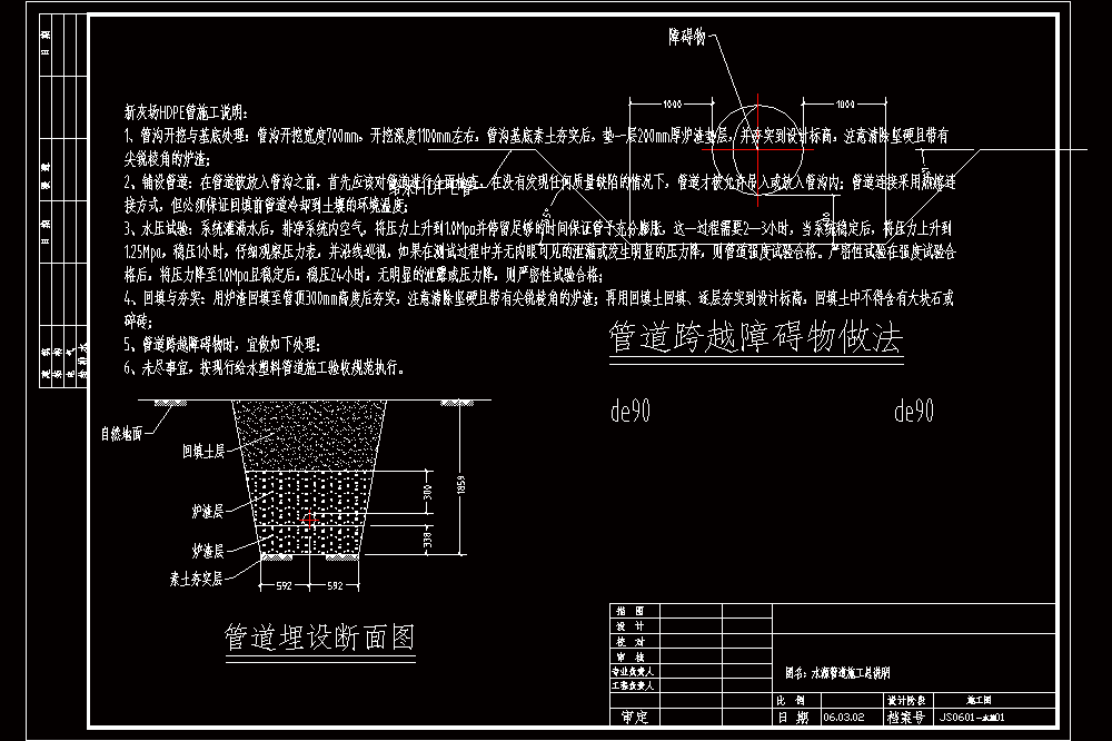 水源泵房及管线设计CAD图.zip