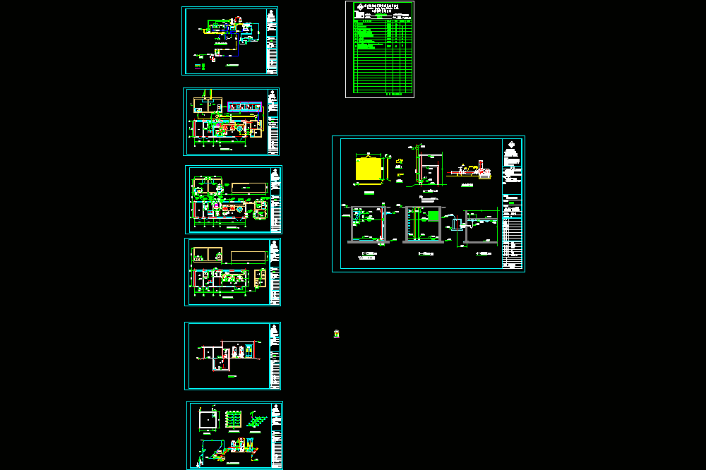 陶瓷废水处理工艺流程CAD图.dwg