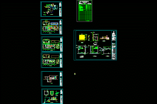 陶瓷废水处理工艺流程CAD图.dwg
