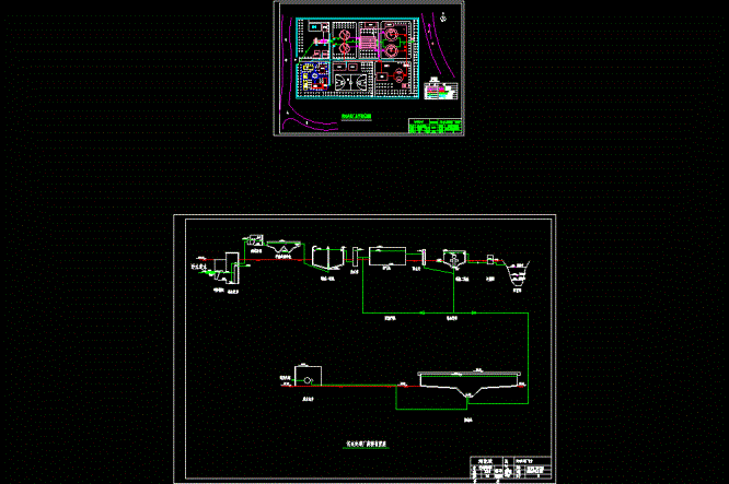 污水厂平面布置CAD图.dwg