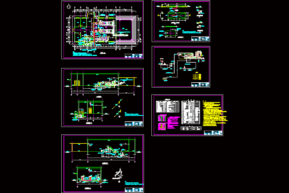 污泥脱水间工艺流程CAD图.dwg