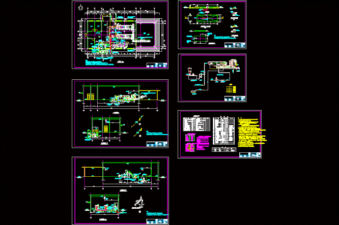 污泥脱水间工艺流程CAD图.dwg