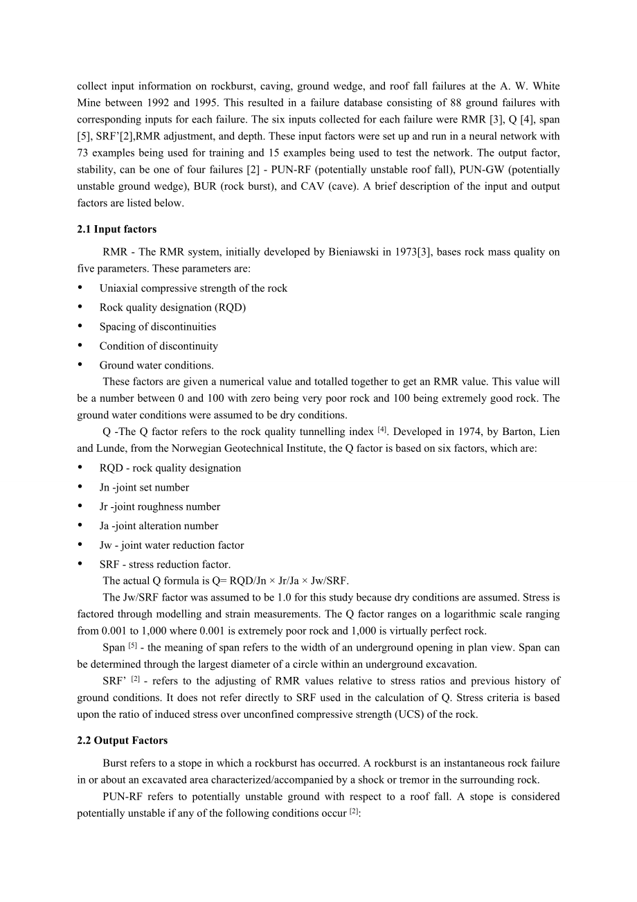 外文翻译-采矿工业中实用的神经网络应用程序.doc_第3页