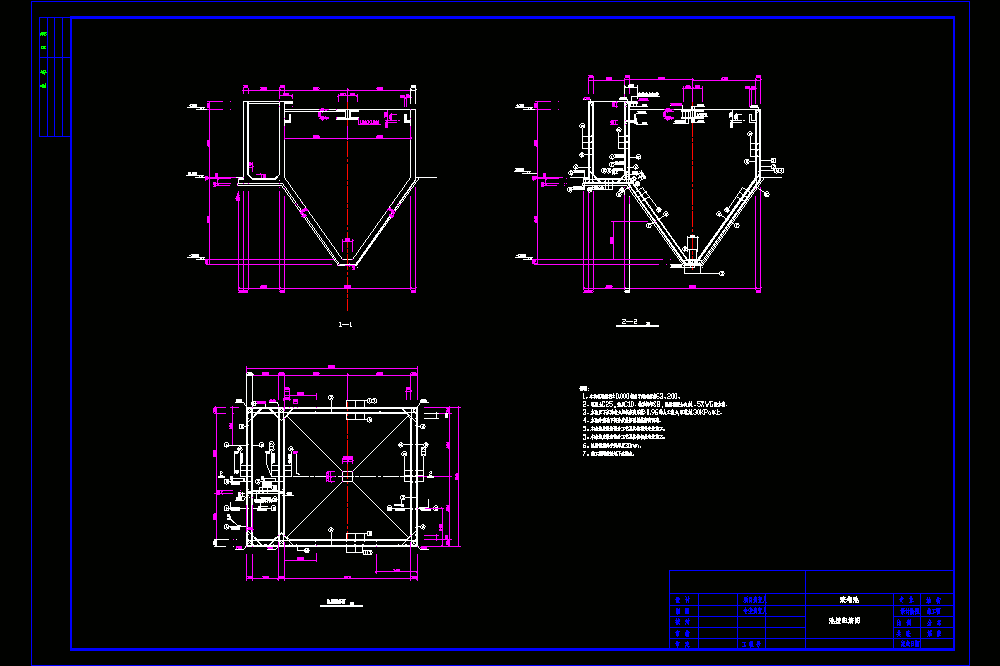 污泥浓缩池结构配筋CAD图.dwg