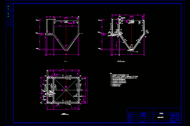 污泥浓缩池结构配筋CAD图.dwg