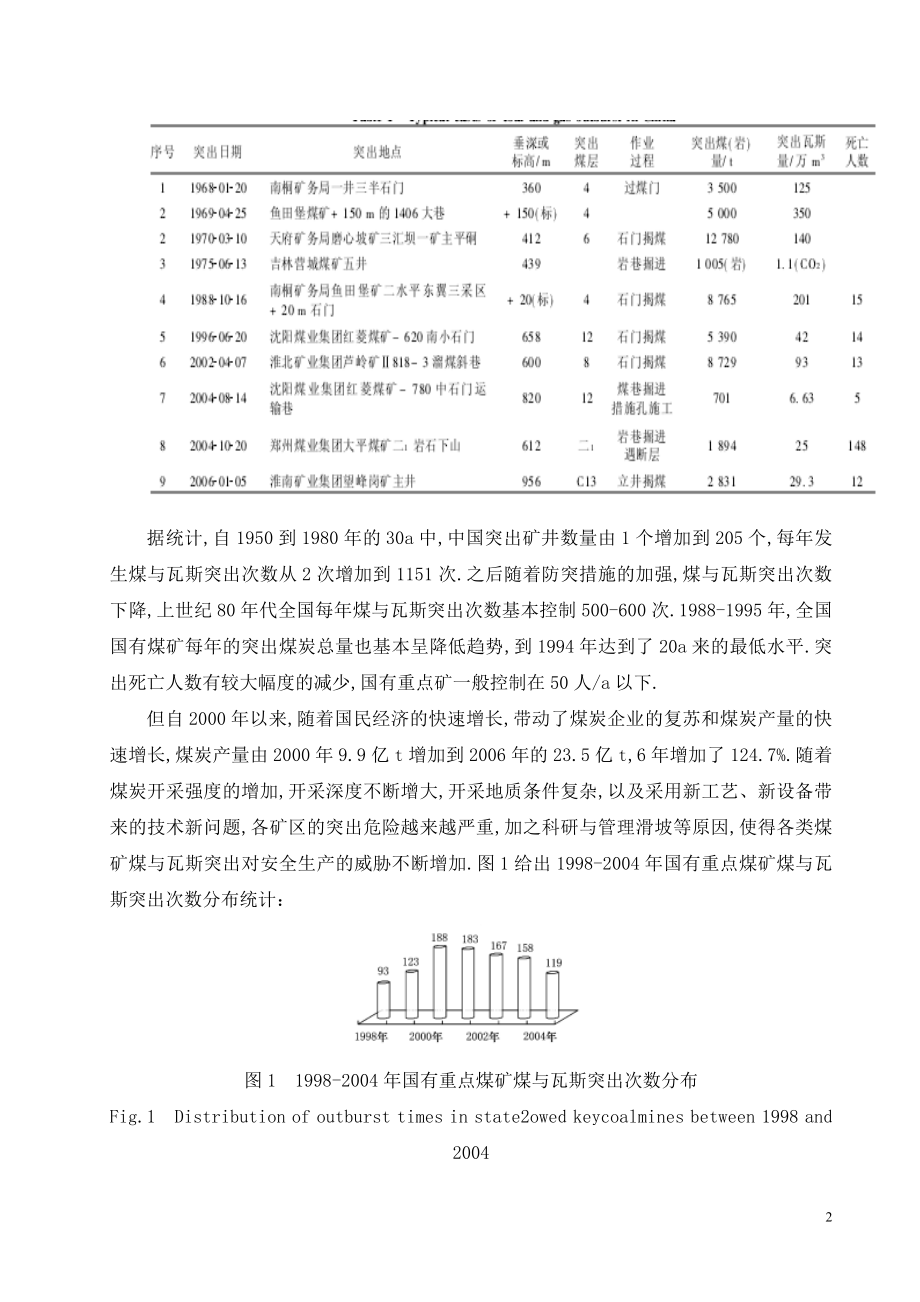 外文翻译-中国煤矿煤与瓦斯突出现状及防治对策.doc_第2页