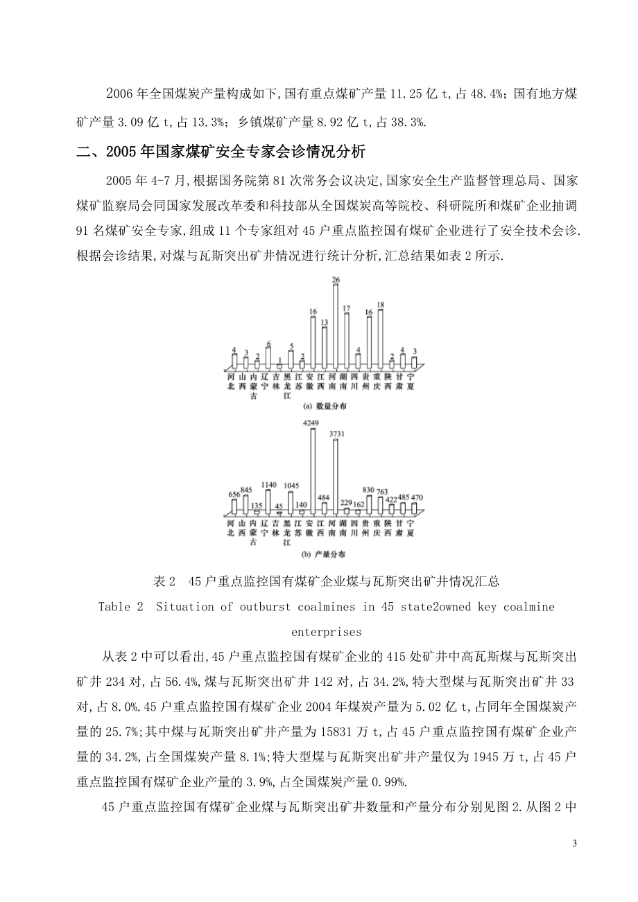 外文翻译-中国煤矿煤与瓦斯突出现状及防治对策.doc_第3页
