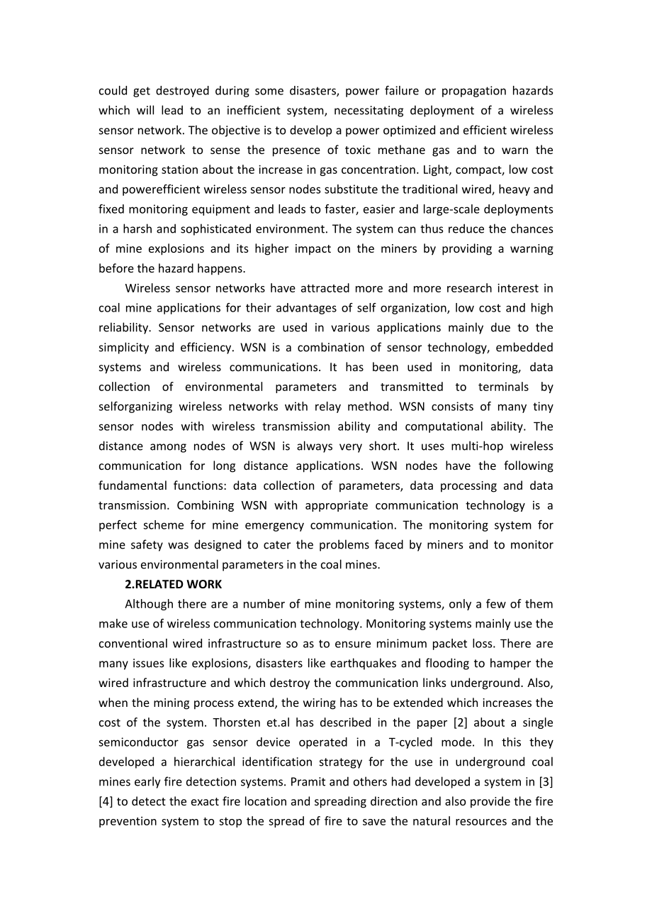 外文翻译-煤矿安全中高效节能分簇协议的早期预警系统.doc_第2页