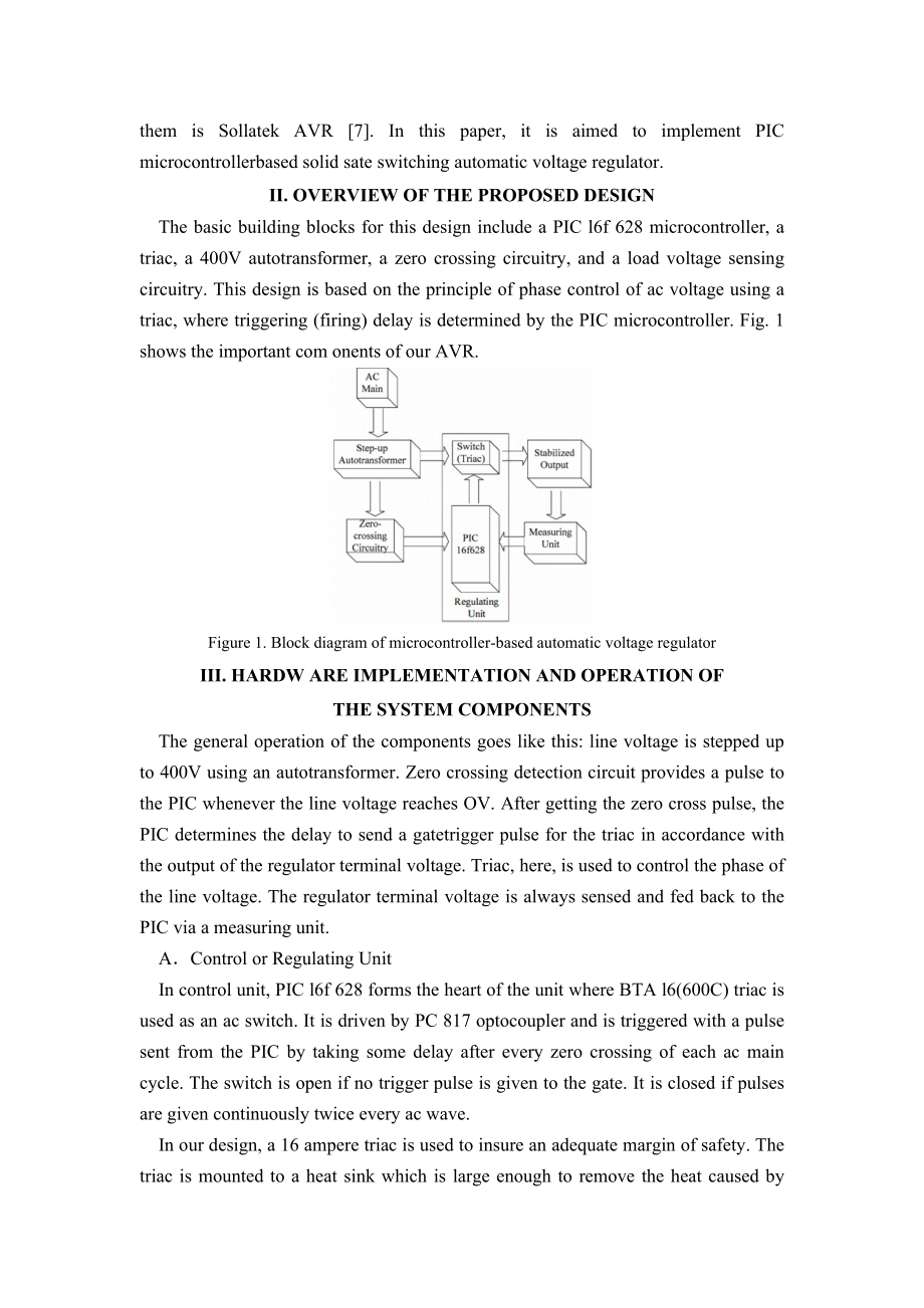 外文翻译-基于单片机的单相电压自动调节器.doc_第2页