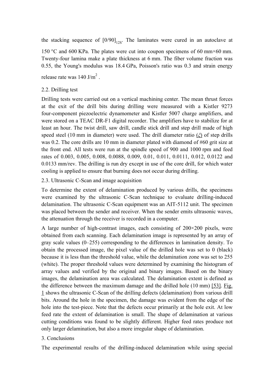 外文翻译-特制钻头导致在合金材料中钻孔分层法的作用.doc_第2页