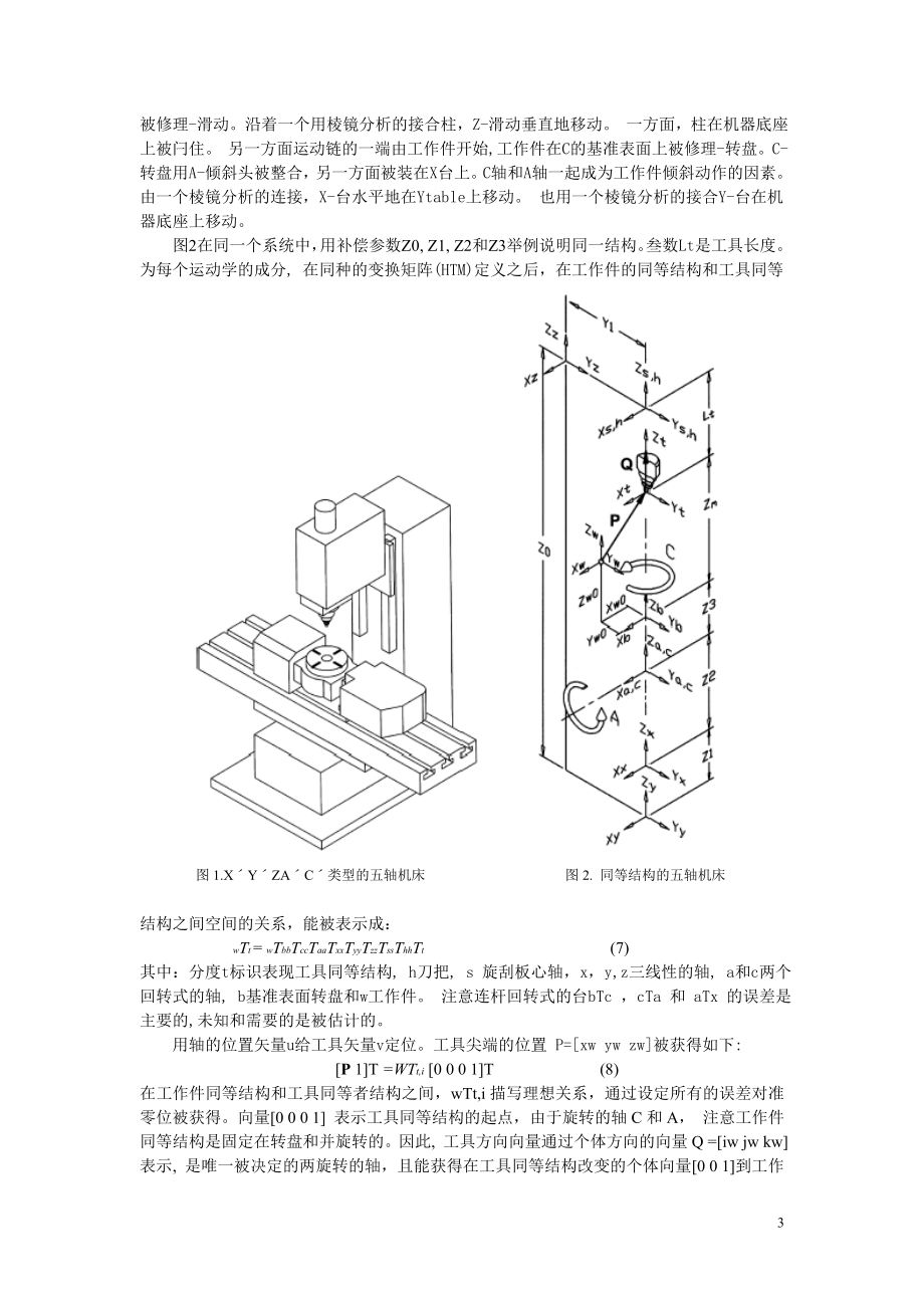 中文译文-通过即时误差补偿以增强准确度的五轴 CNC 机床.doc_第3页