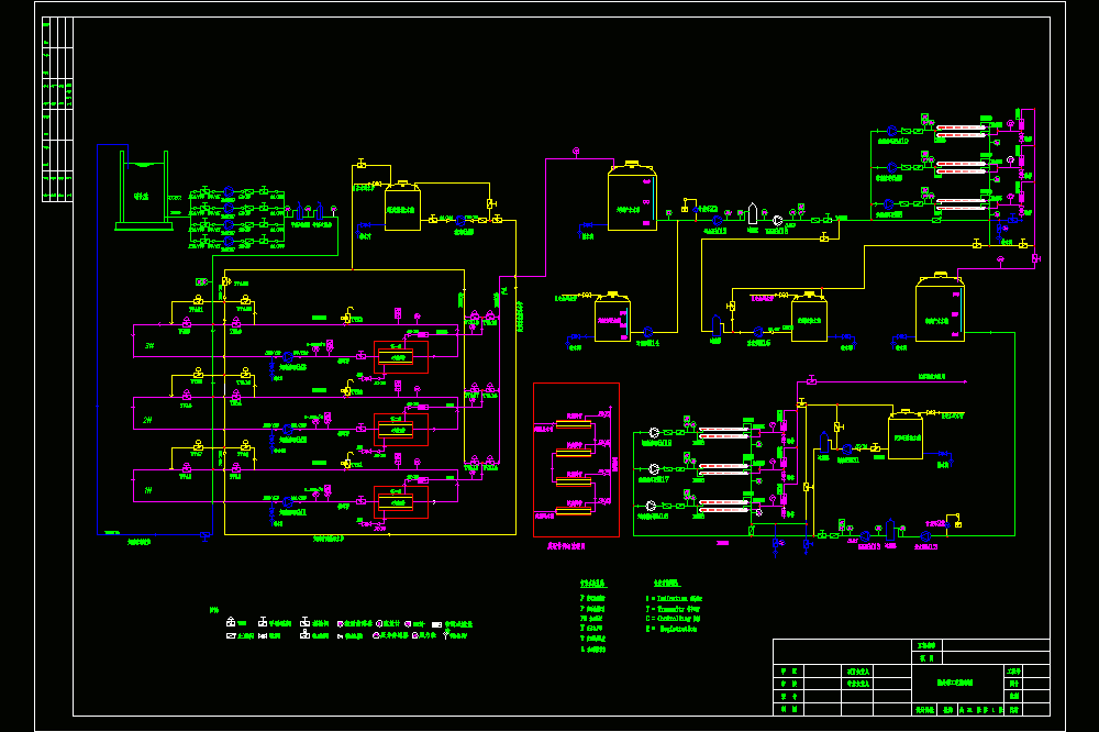 400t d超滤+纳滤+反渗透工艺流程CAD图.dwg