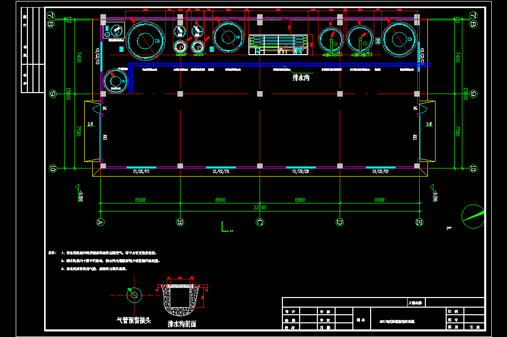 50t反渗透加混床平面CAD图.dwg