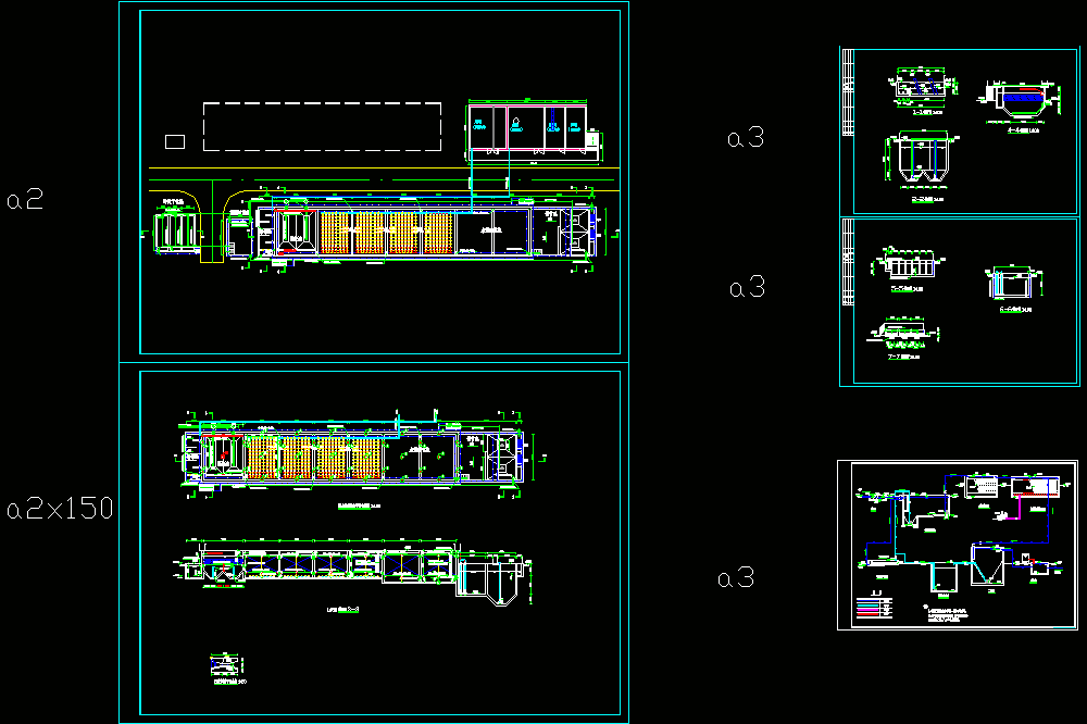 污水处理站施工CAD图.dwg