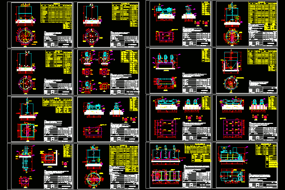 污水处理辅机安装CAD图.dwg