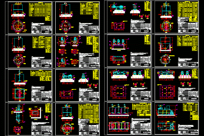 污水处理辅机安装CAD图.dwg