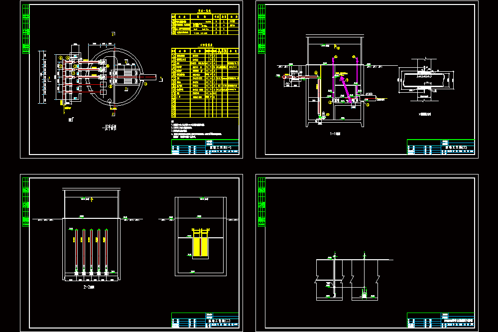 污水提升泵站施工CAD图.dwg