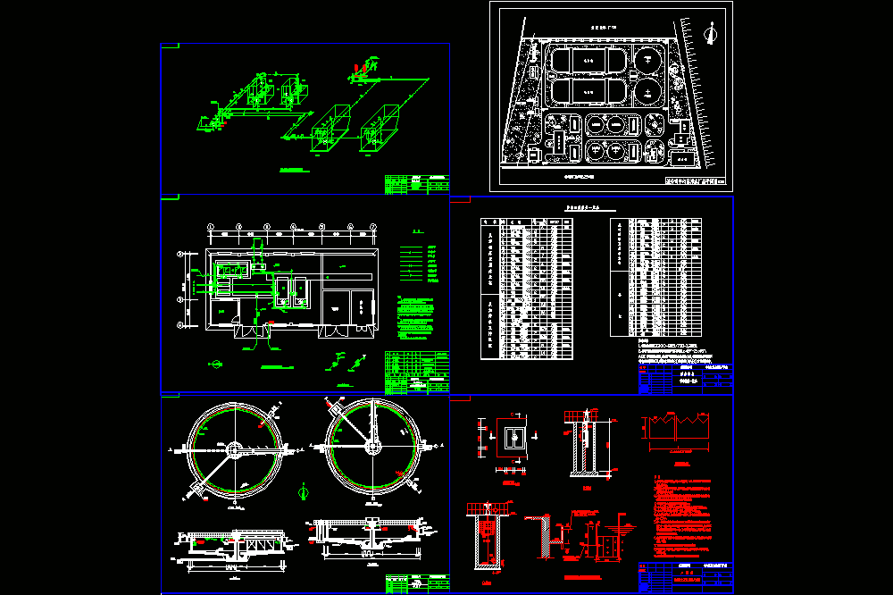 某污水厂总平面及单体设计CAD图.dwg