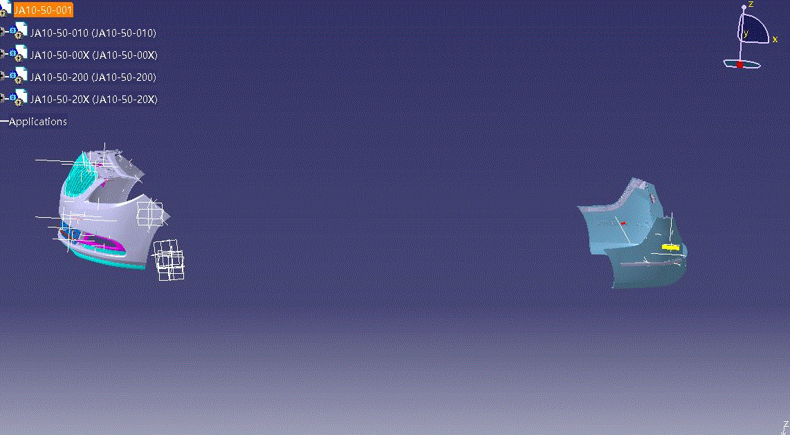 汽车前后保险杠三维图纸模型（catia v5r20绘制）.zip