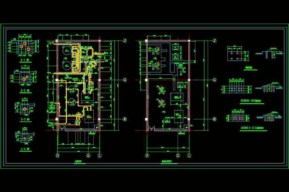 游泳池水处理机房平面CAD图.dwg