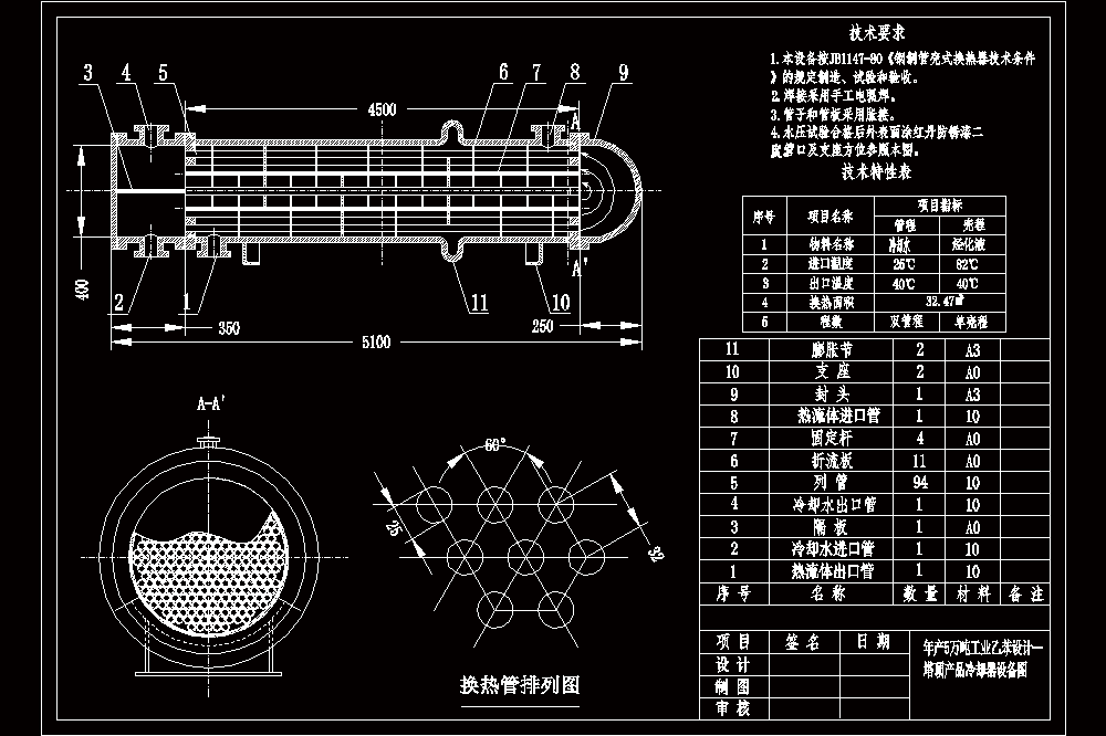 年产5万吨乙苯的工艺塔顶产品冷却器设计.zip
