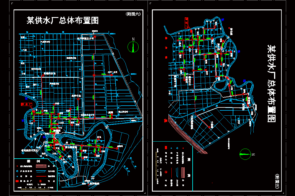 某县农村饮用水可研报告包括CAD图纸.zip