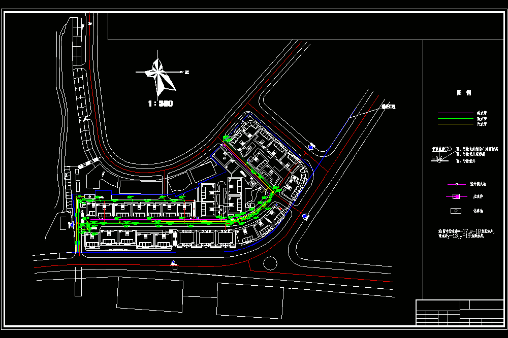 某小区给水排水规划CAD图.dwg
