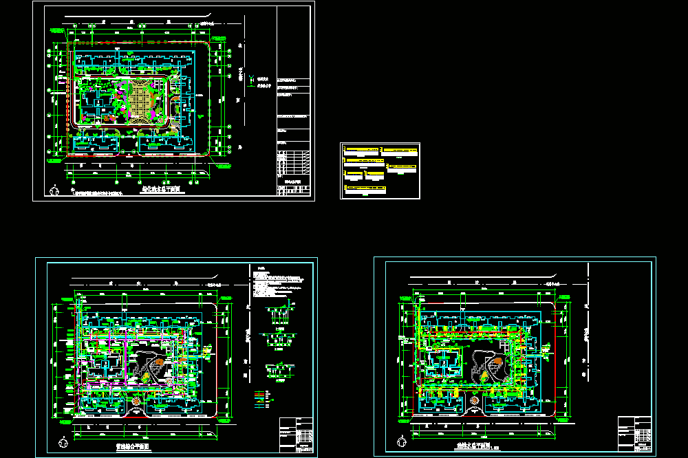 某小区给排水总平面施工CAD图.dwg