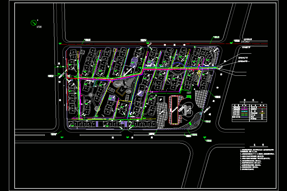 江西某小区管线综合CAD图.dwg