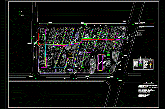江西某小区管线综合CAD图.dwg