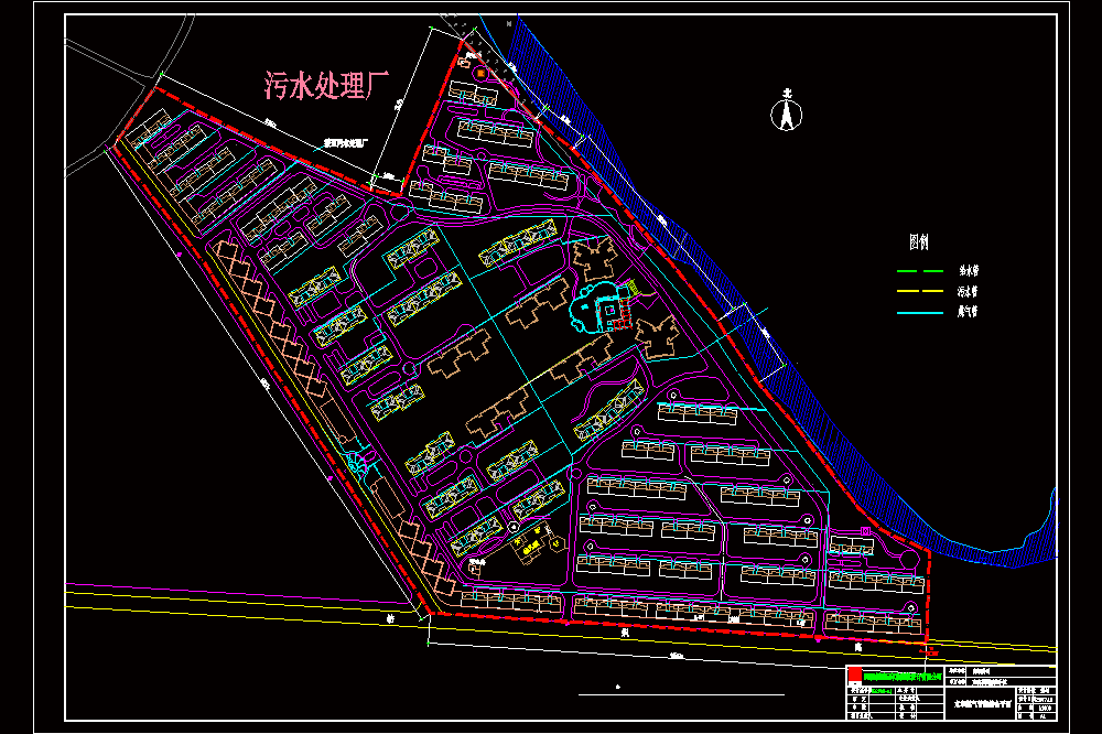 某小区给排水系统总平面CAD图 (3).zip