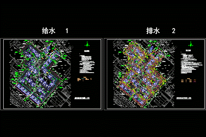 小区室外给排水总CAD图.dwg