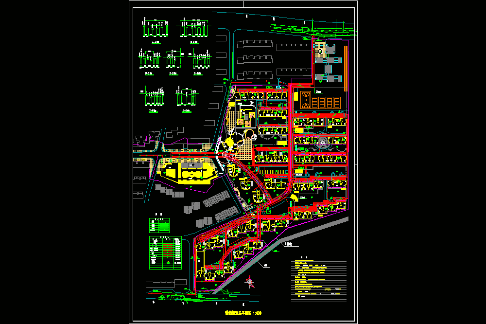 某小区室外管线系统综合布置CAD图.dwg