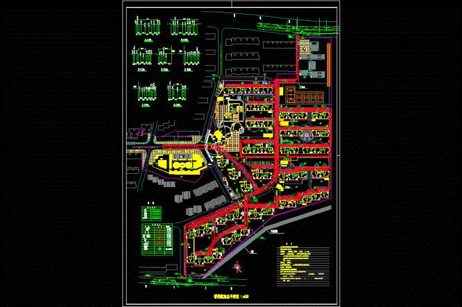 某小区室外管线系统综合布置CAD图.dwg