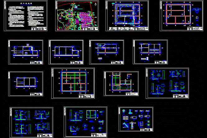 园区废水处理中水回用工程施工CAD图.dwg