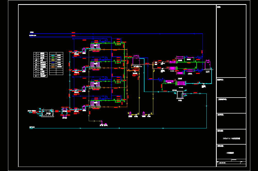 中水回用系统工艺流程CAD图.dwg