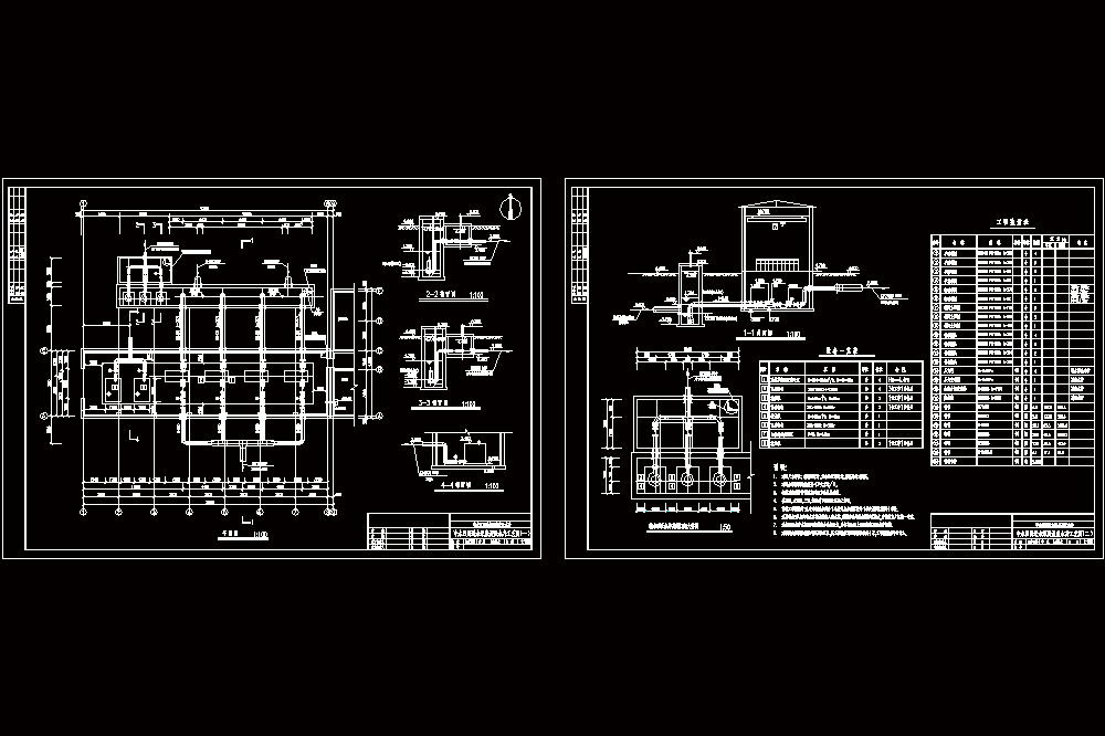 中水回用送水泵房及吸水井工艺CAD图.dwg