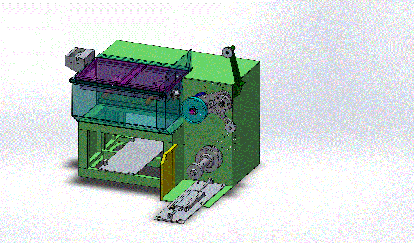 拉丝机SolidWorks模型三维图纸.zip