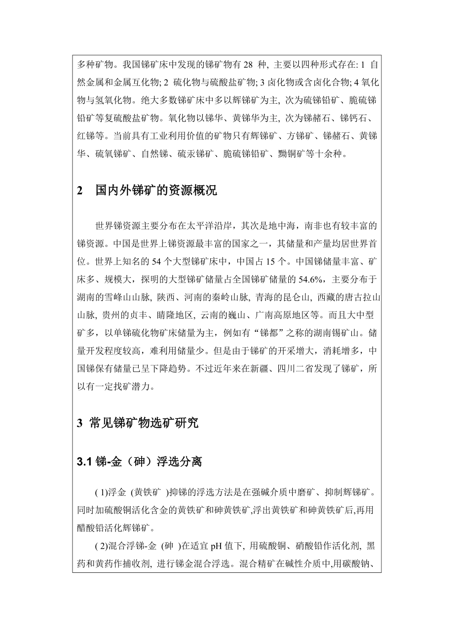 文献综述-浅谈锑矿的发展现状和发展前景.doc_第2页