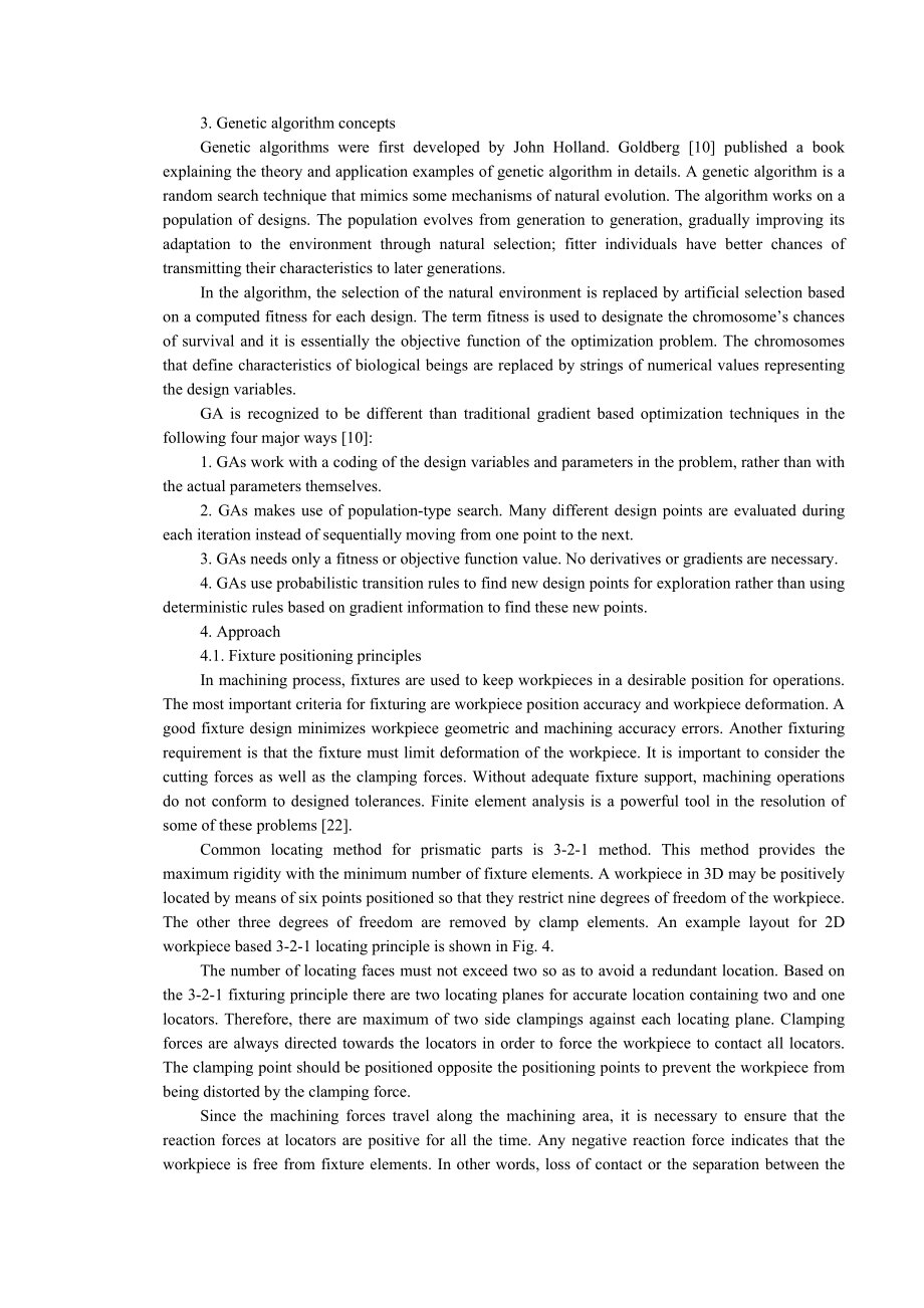 外文翻译-采用遗传算法优化加工夹具定位和加紧位置.doc_第3页
