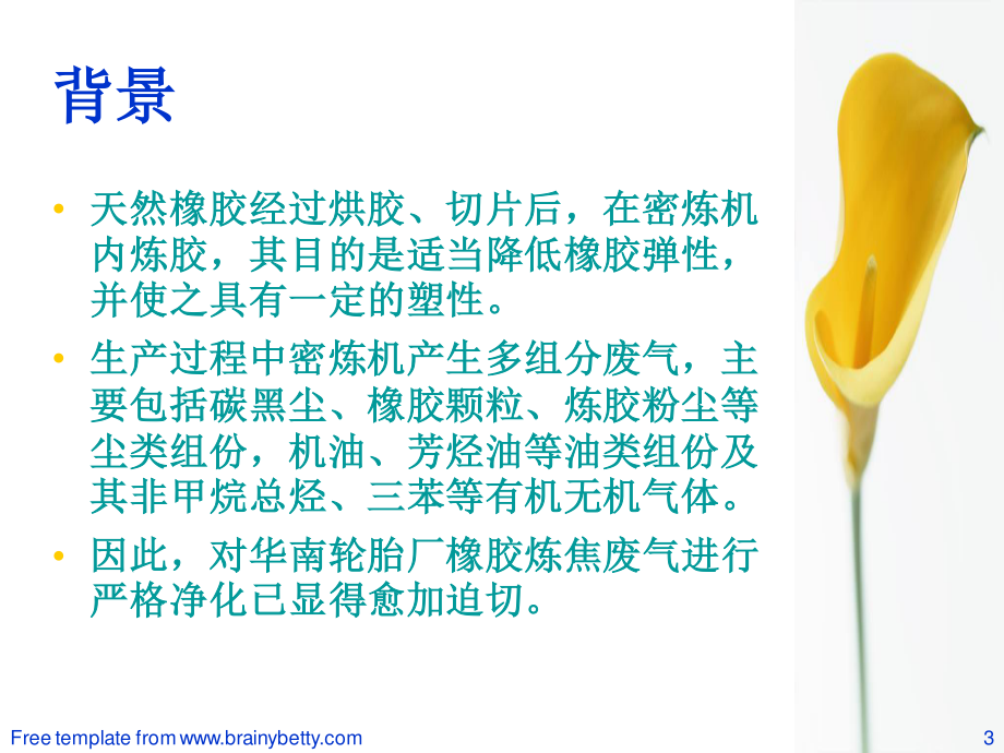 某厂密炼机排料口炼胶废气治理的工艺研究与设计-答辩稿.ppt_第3页