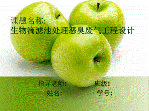 生物滴滤池处理恶臭废气工程设计-答辩稿.ppt