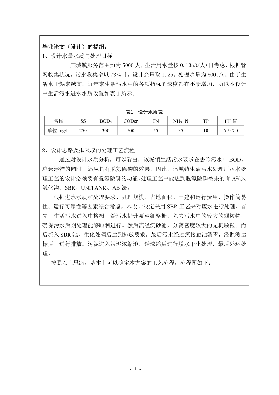600td城镇生活污水处理工艺设计方案-开题报告.doc_第2页