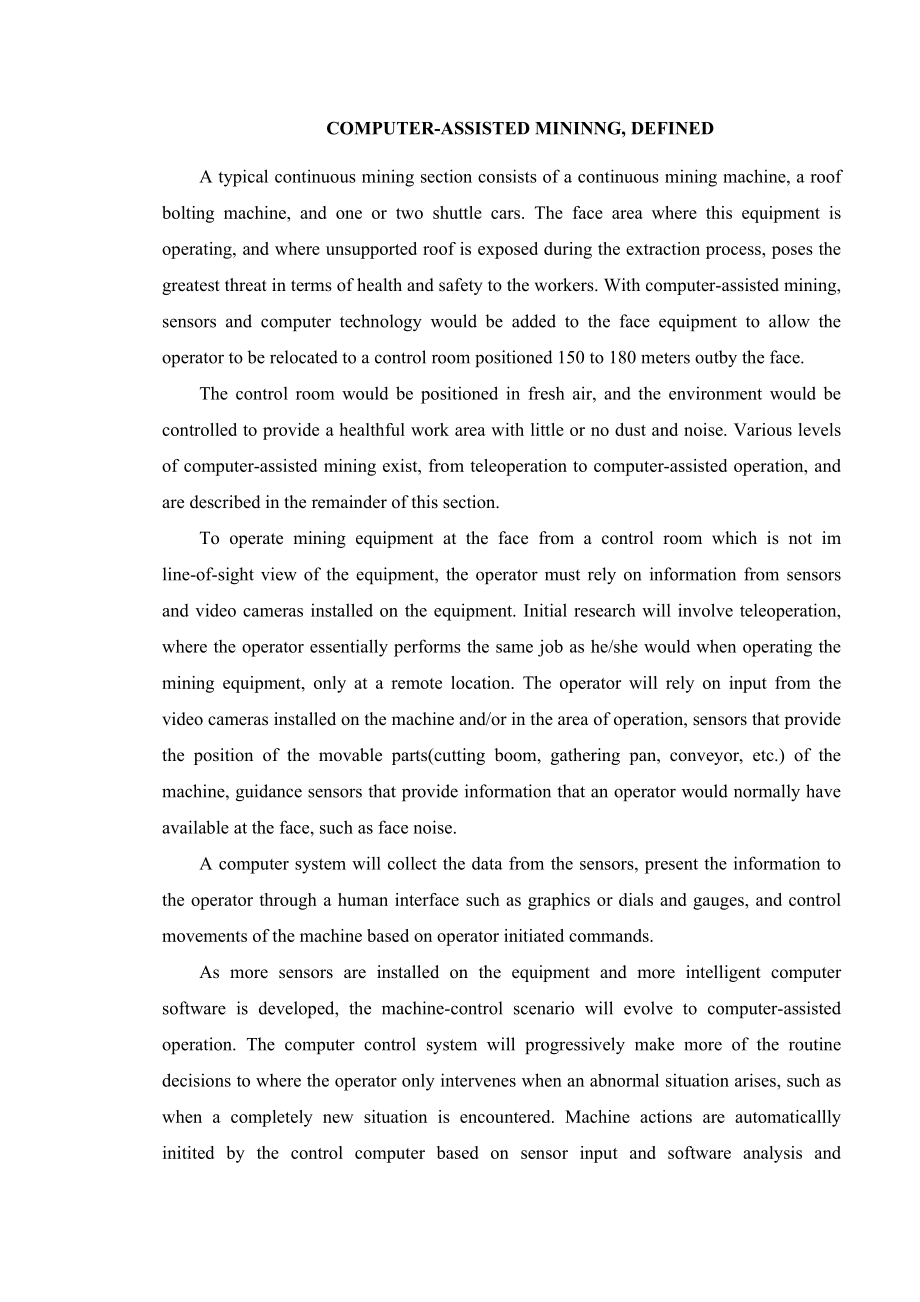 外文翻译-美国煤炭局采煤机自动化研究.doc_第3页