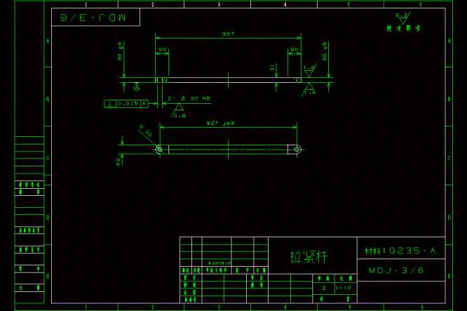码垛机械手拉紧杆-A4.dwg