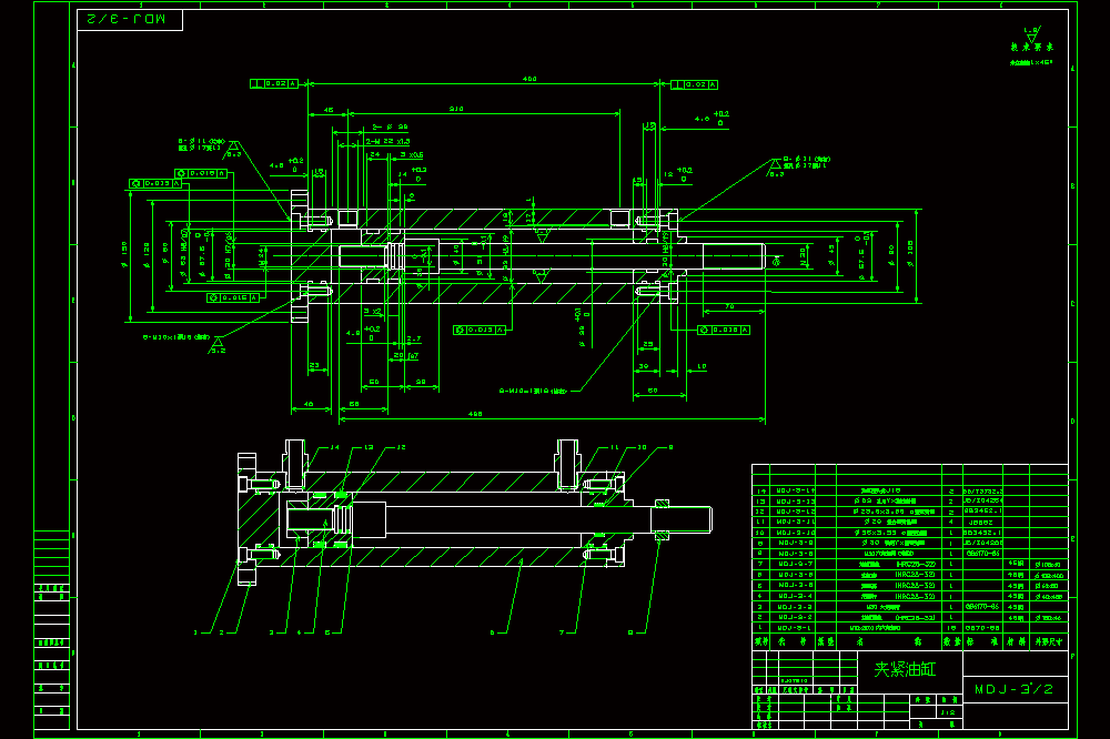 码垛机械手夹紧油缸-A2.dwg