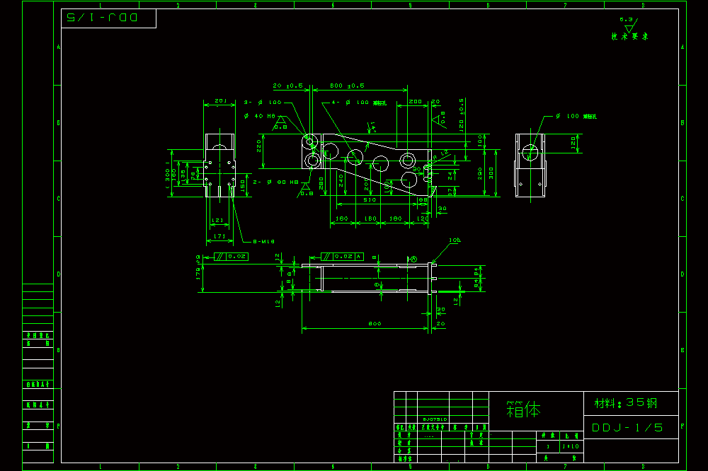 码垛机械手箱体-A3.dwg